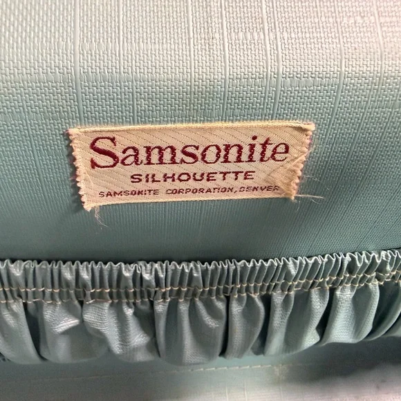 Vintage Silhouette Samsonite Teal Makeup Organizer